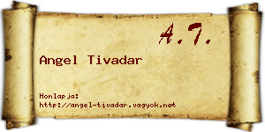 Angel Tivadar névjegykártya